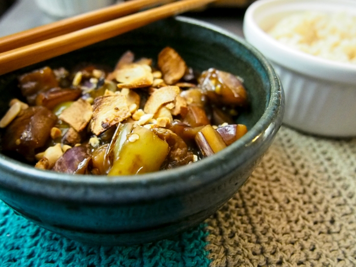 spicy sweet eggplant and green pepper-10